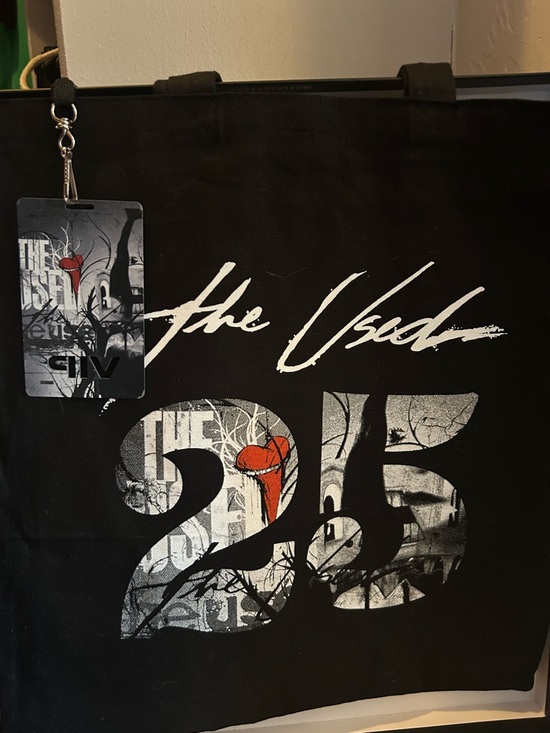 Handbags - The Used 25 Black Graphic Tote Bag